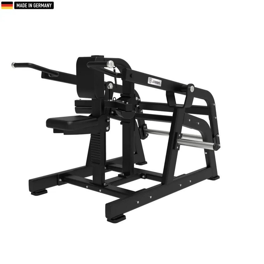 "Titanium Strength Elite Series Seated Dip Machine for triceps and upper body training."