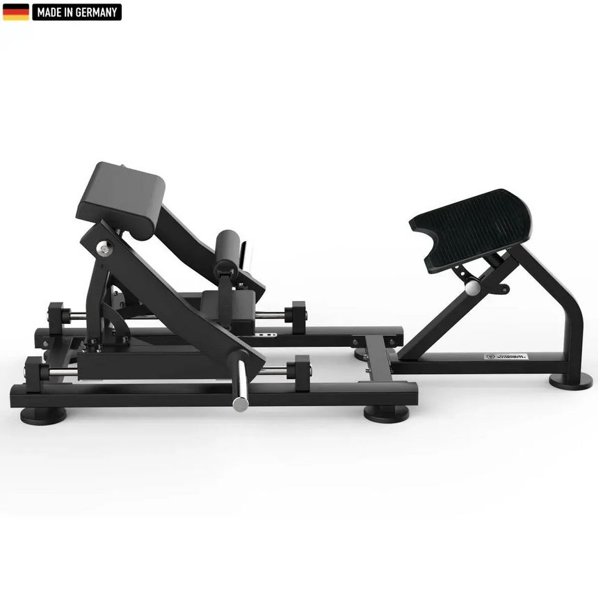 Titanium Strength Black Series Hip Thrust Machine – Premium glute and strength training equipment.