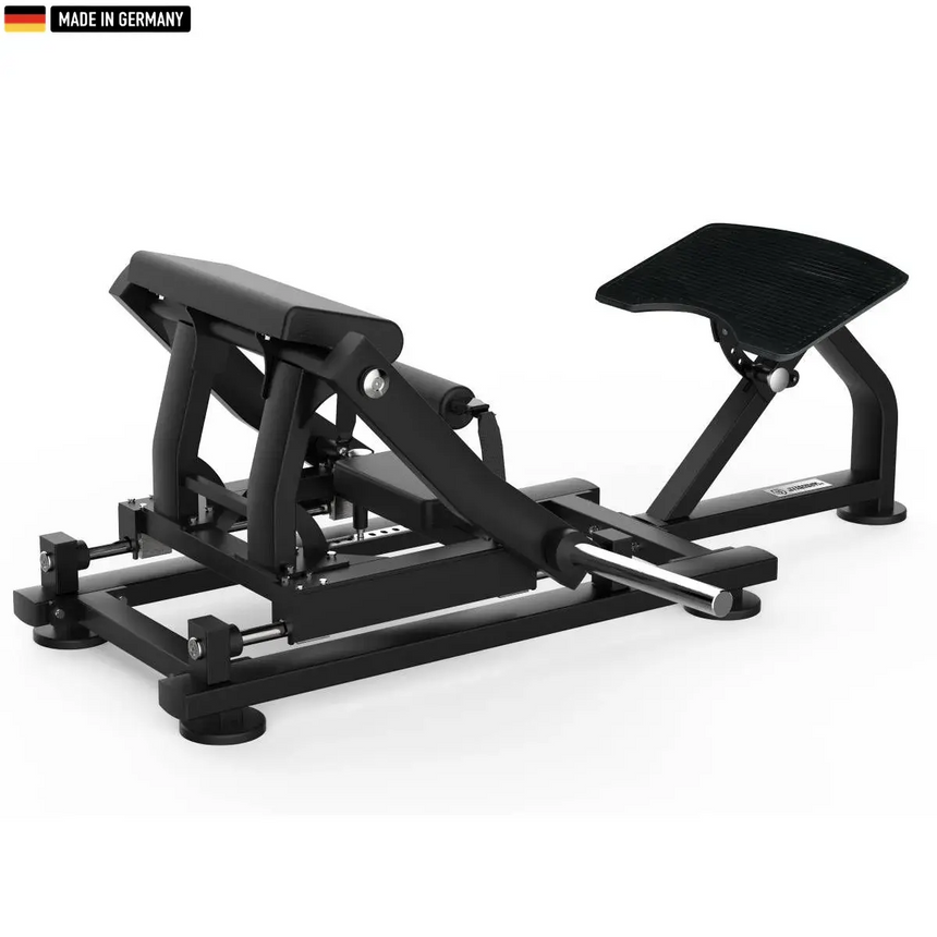Titanium Strength Black Series Hip Thrust Machine – Premium glute and strength training equipment.