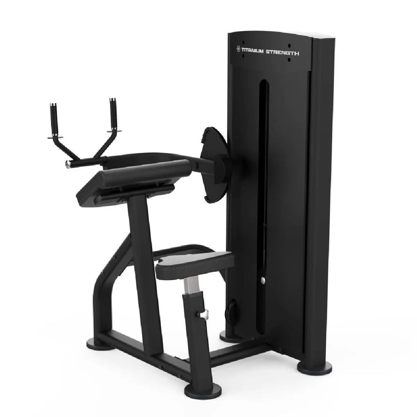 Titanium Strength Selectorised Triceps Extension Black Series Titanium Strength Strength Training Equipment
