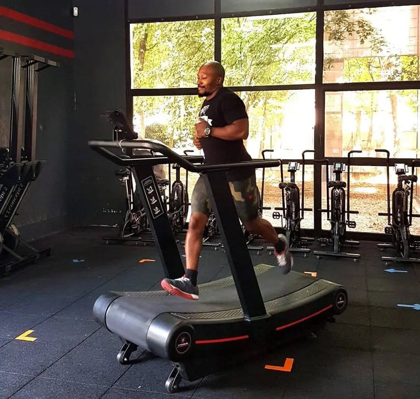 Titanium Strength Commercial Curved Treadmill Self-Powered HIIT Machine Titanium Strength