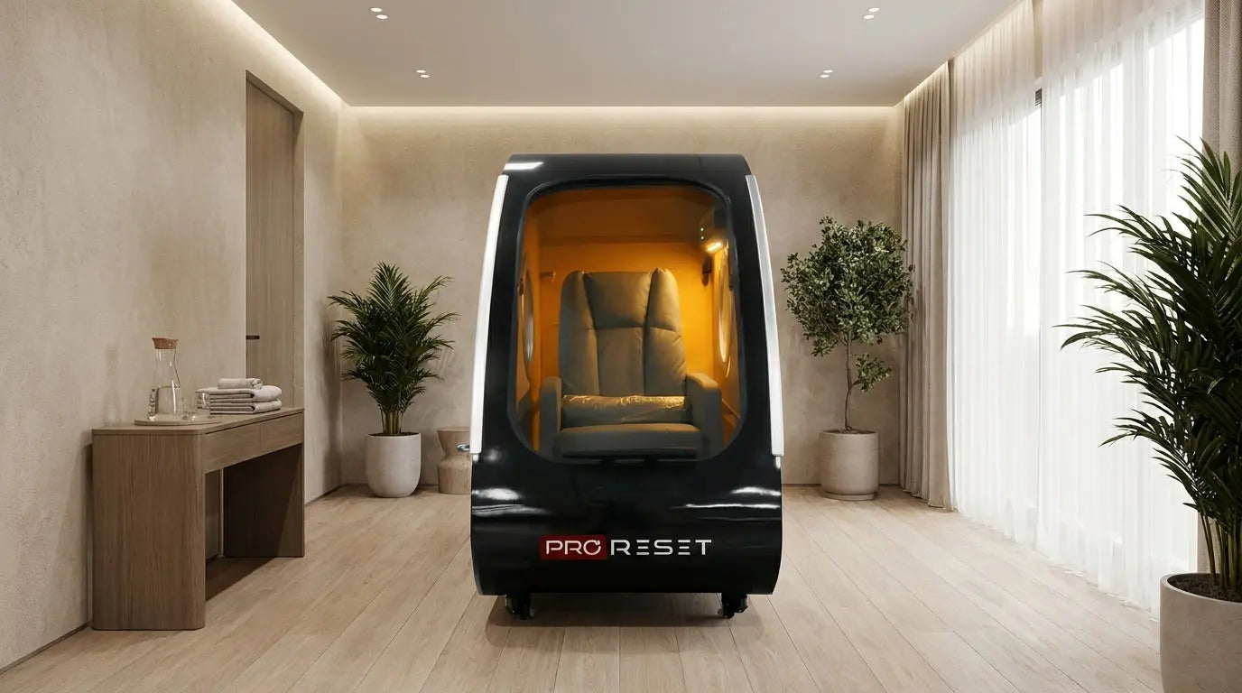 ProReset Vista 2.0 Hard-Shell Hyperbare Sauerstoffkammer in einem modernen Longevity-Center
