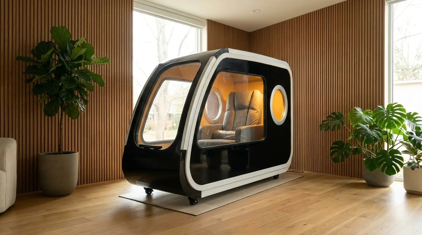 ProReset Vista hyperbare Sauerstoffkammer mit drei Panoramafenstern in einer Premium-Longevity-Klinik