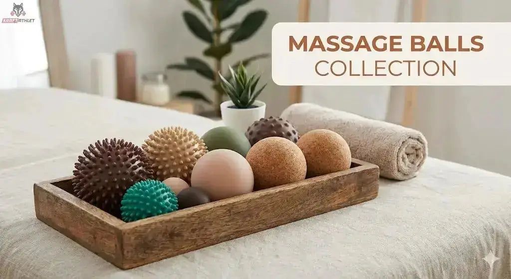 Palline da massaggio e strumenti per i punti trigger destinati all’autotrattamento miofasciale