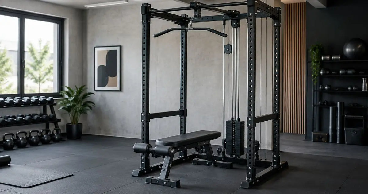 Power Rack mit Latzug für den Studiobetrieb nachrüsten