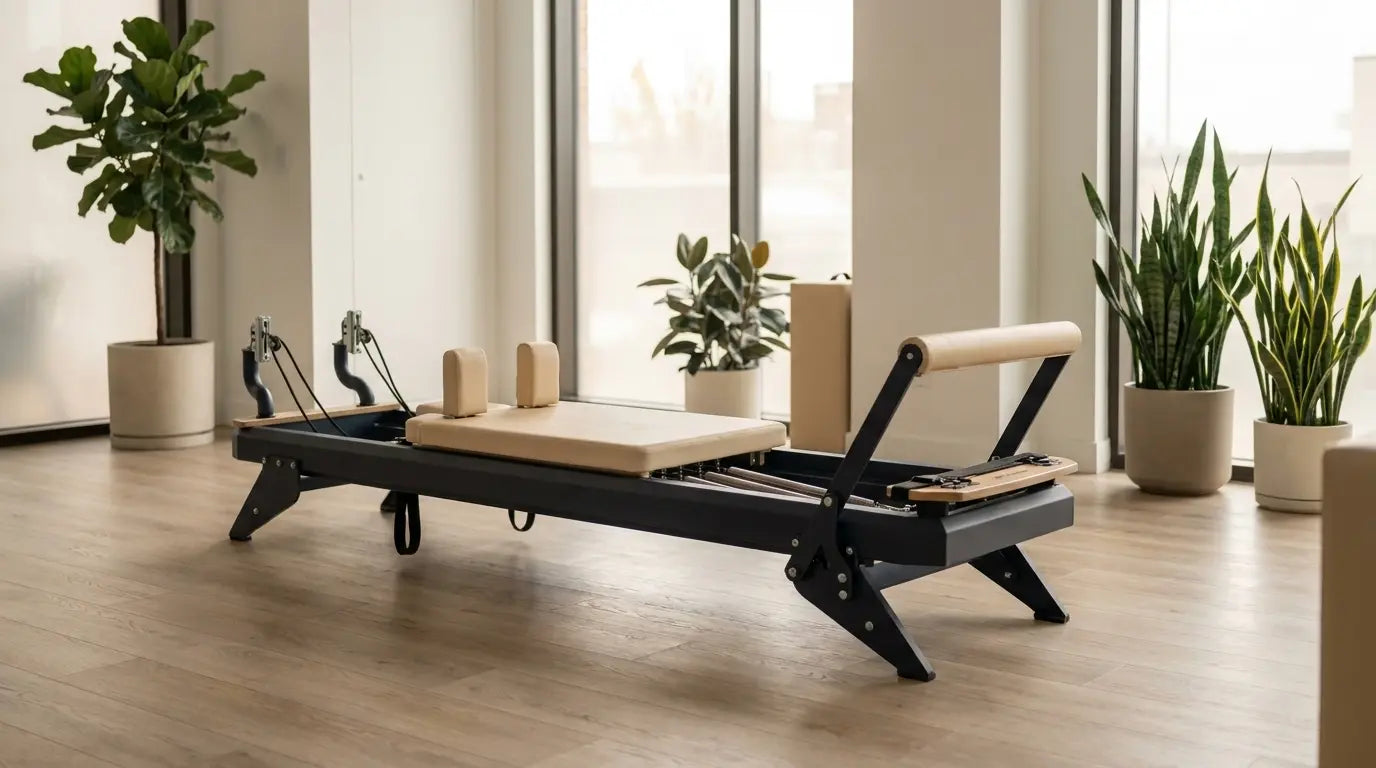 Hegren TALMA 62 Pilates-Reformer in einer modernen Physiotherapie-Praxis