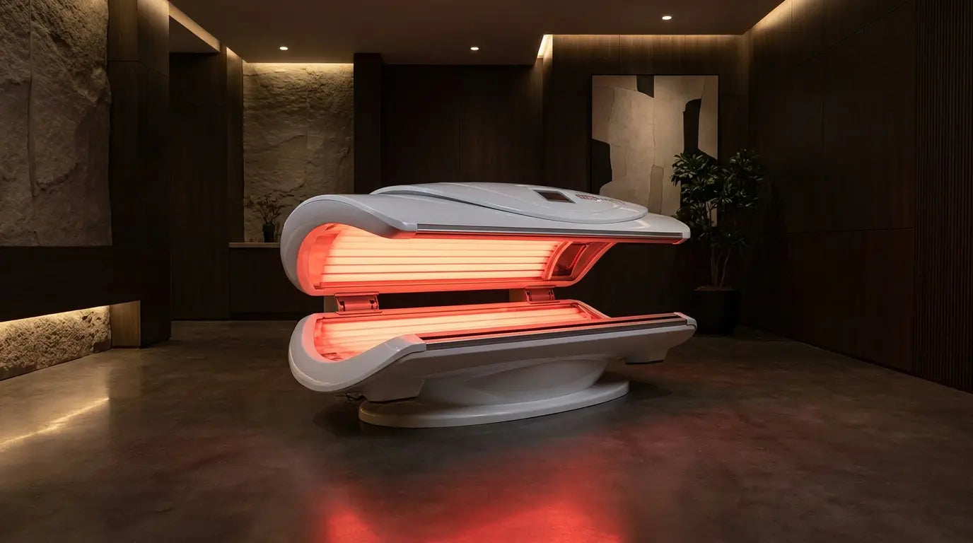 ProReset-bed voor roodlichttherapie in een wellnesskliniek