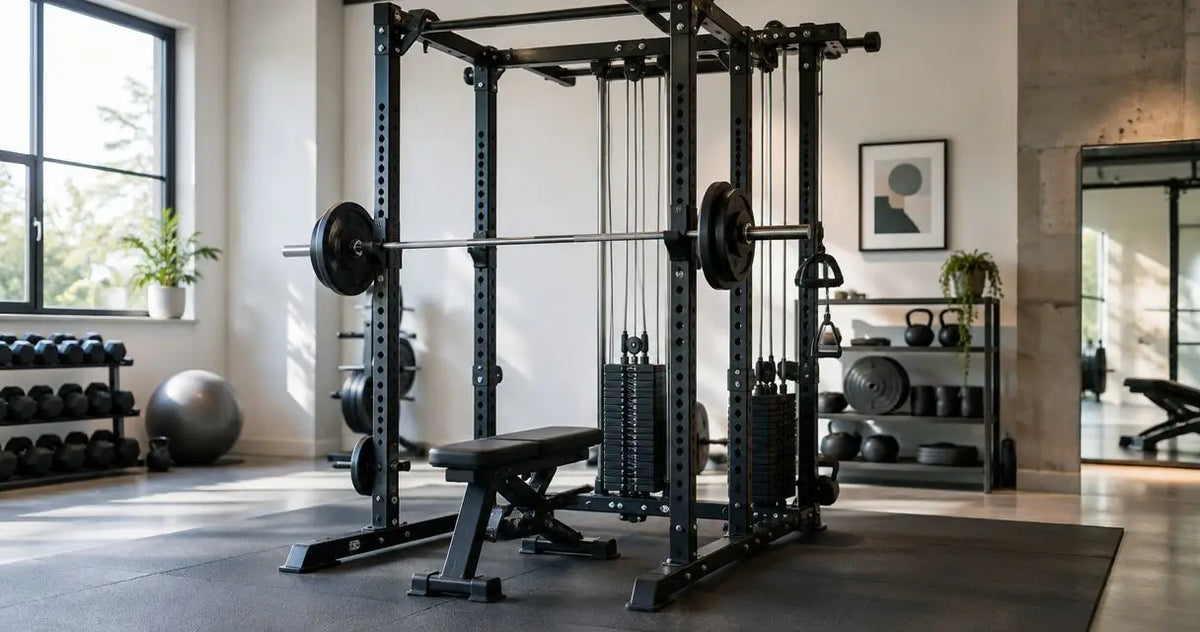 Ersetzt ein Squat Rack mit Kabelzug mehrere Studiogeräte?