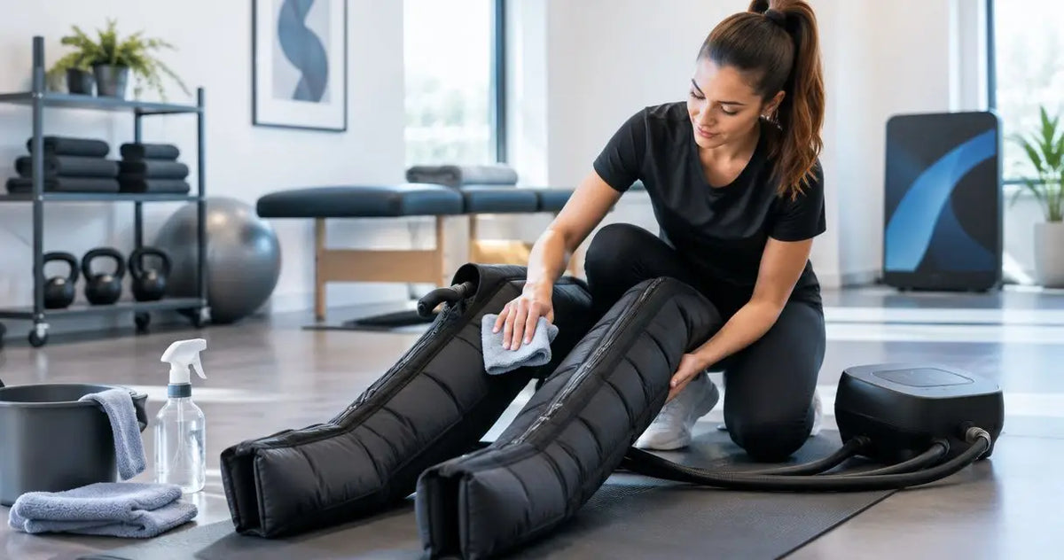 Wie oft sollten Kompressionsstiefel im Studio gereinigt werden?
