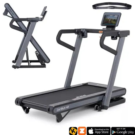 inSPORTline Folding Treadmill ZenRun 40 Incline/Decline Smart Runner InSportLine