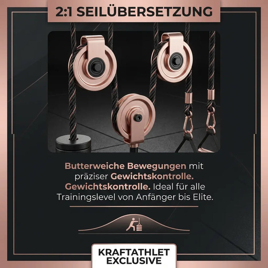 2‑Station Cable Crossover – Genesis Series Titanium Strength