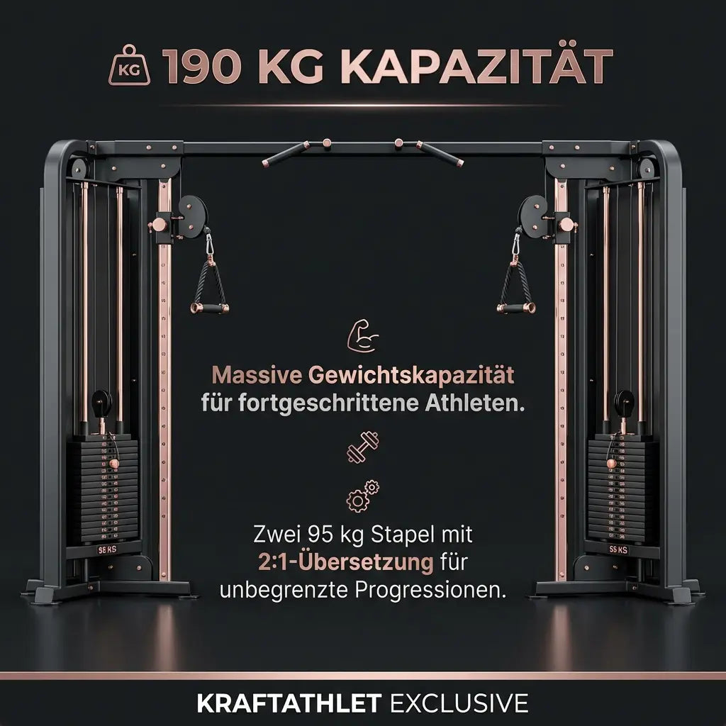 2‑Station Cable Crossover – Genesis Series Titanium Strength