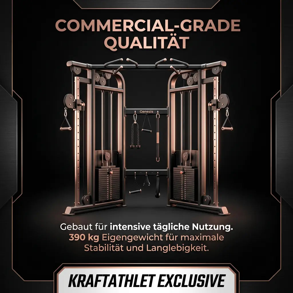 2‑Station Cable Crossover – Genesis Series Titanium Strength