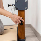 Front view of the HEGREN Convertible Tower TALMA 62CT showcasing its steel frame and adjustable components.