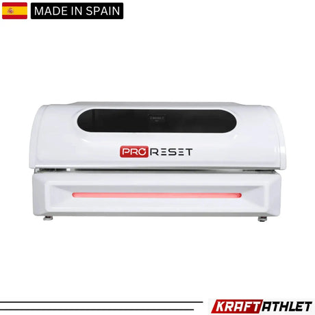 "ProReset NovaLight full body red light therapy bed with LCD touch controls and high-performance LEDs."​

