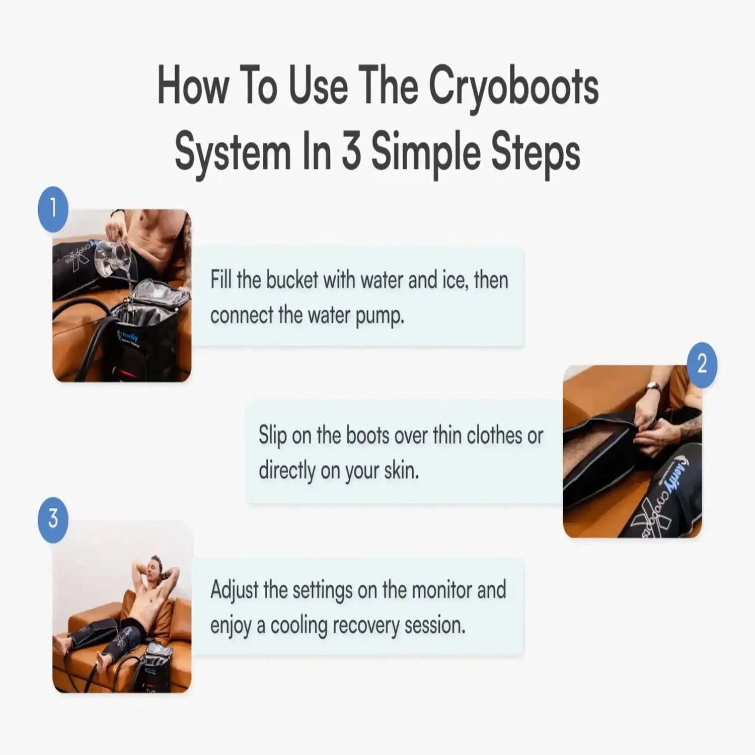 Aerify Recovery Aerify Cryoboots Set + Thinsulated Carry On Bag Aerify Recovery Cryotherapy Compression System