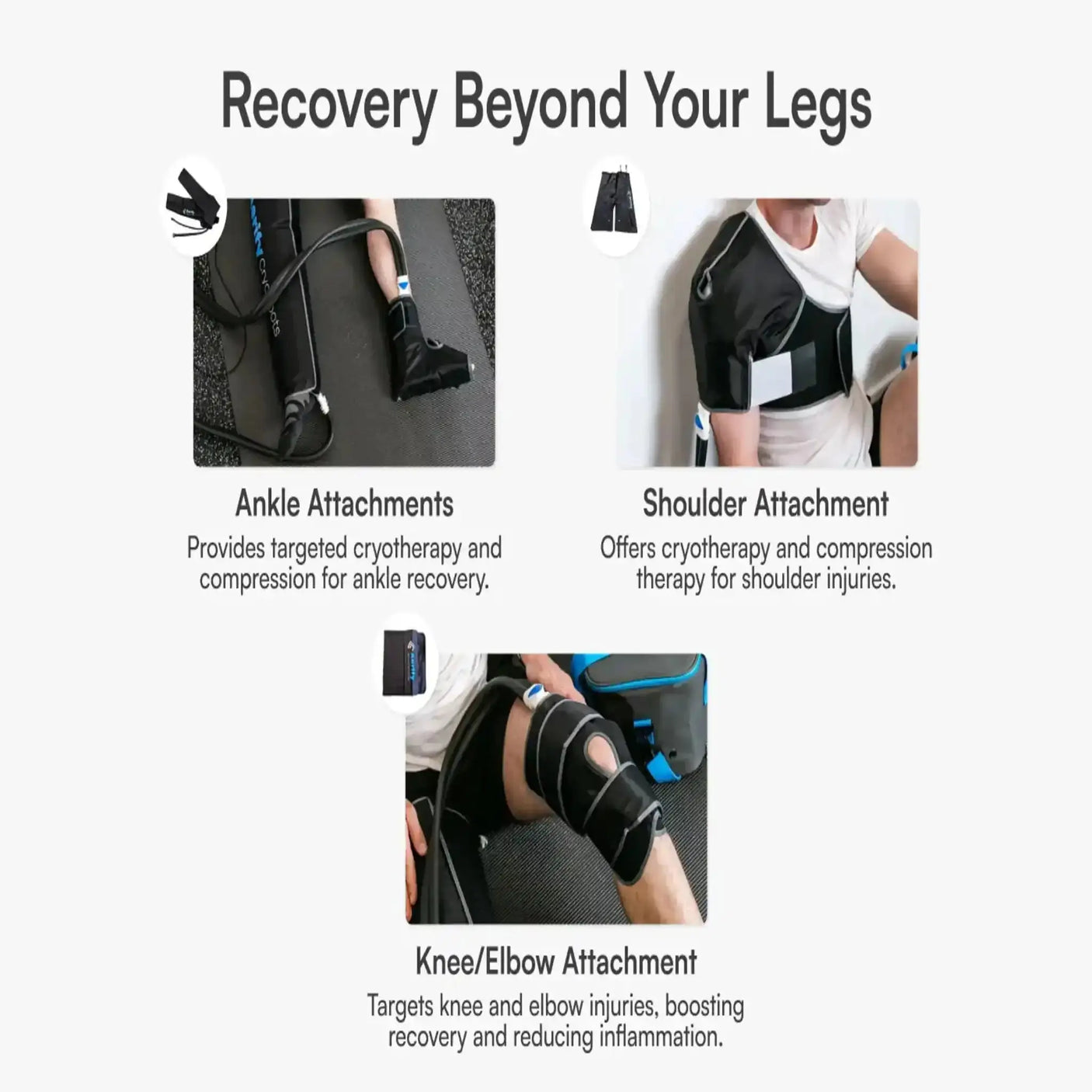Aerify Recovery Aerify Cryoboots Set + Thinsulated Carry On Bag Aerify Recovery Cryotherapy Compression System