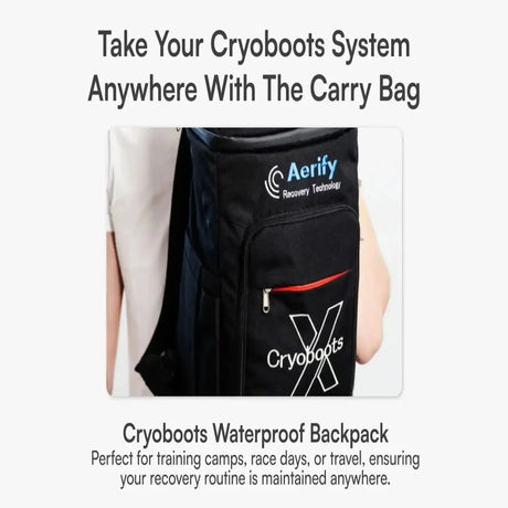 Aerify Recovery Aerify Cryoboots Set + Thinsulated Carry On Bag Aerify Recovery Cryotherapy Compression System