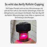 So wirkt das Aerify Rotlicht-Cupping: Vakuummassage kombiniert mit Rotlicht