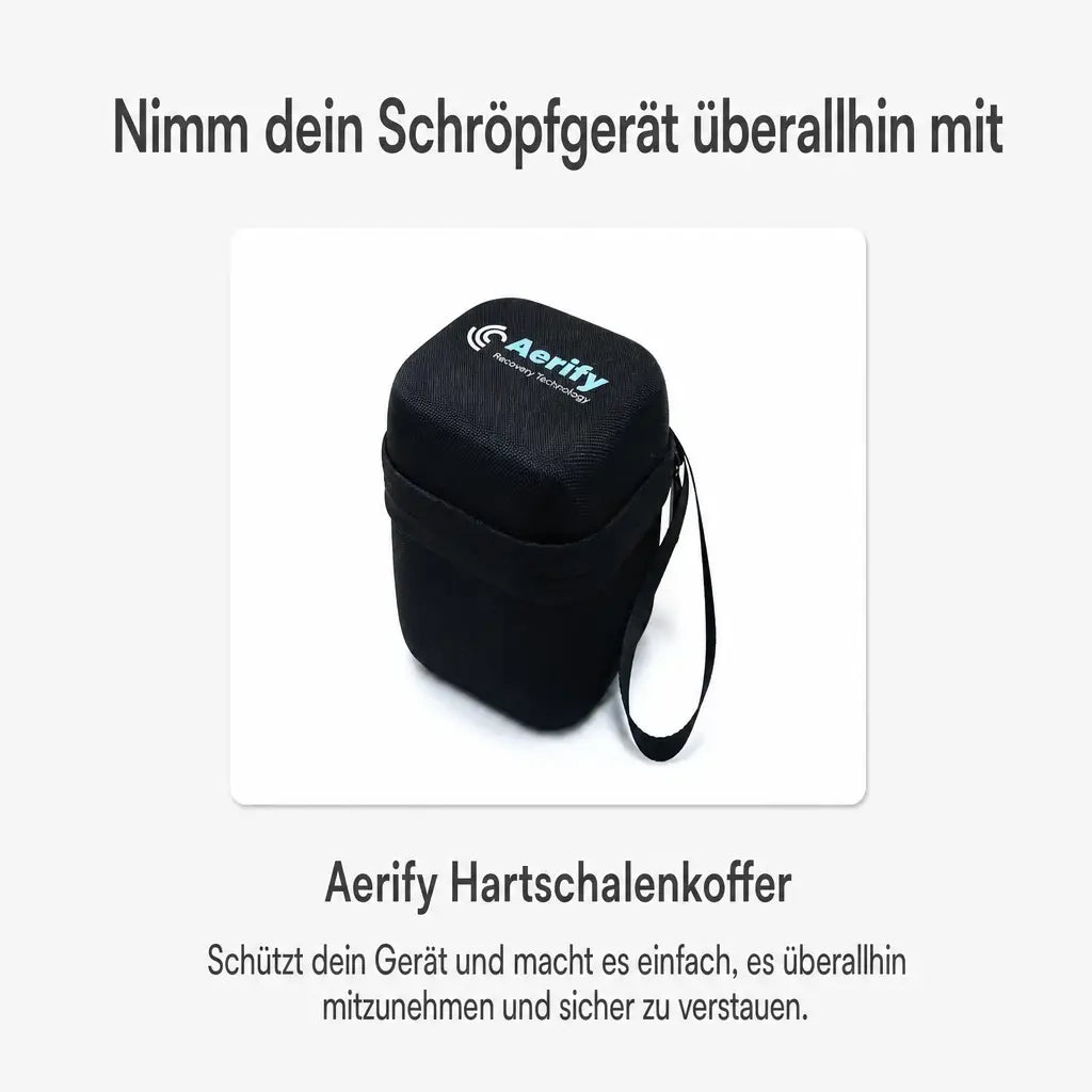 Aerify Hartschalenkoffer: nimm dein Schröpfgerät überallhin mit