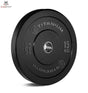 BP15 Olympische Bumper Plate Schwarz 15 KG Titanium Strength