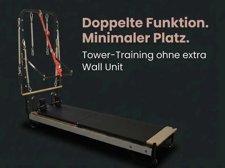 Body & Exercise Reformer Salvaspazio Tower Body Exercise Pilates Pilates Reformer with Tower