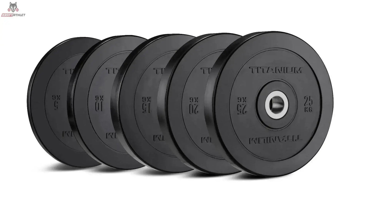 Bumper Plate Schwarz 15 KG BP15 HD Titanium Strength