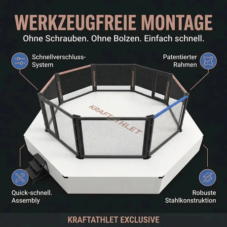 Competition MMA Cage PREMIUM – Octagon nach IMMAF-Standard, Made in France Sportcom MMA Cage