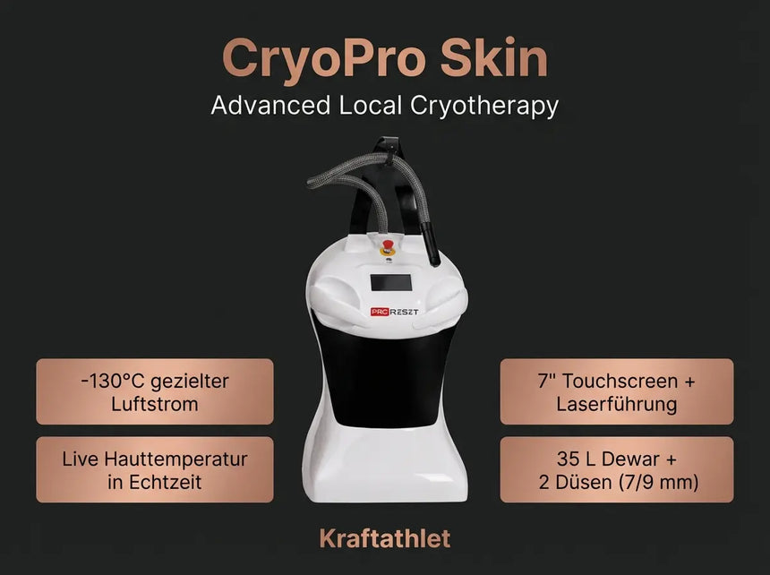 CryoPro Skin – Lokale Kryotherapie Handgerät für Präzision & Rehab Proreset Cryotherapy chamber