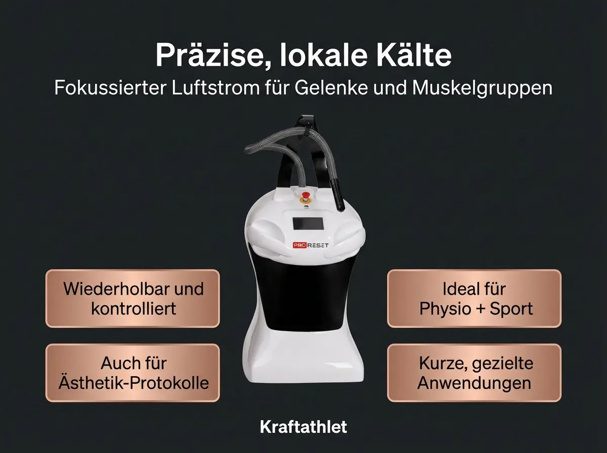 CryoPro Skin – Lokale Kryotherapie Handgerät für Präzision & Rehab Proreset Cryotherapy chamber