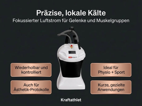 CryoPro Skin – Lokale Kryotherapie Handgerät für Präzision & Rehab Proreset Cryotherapy chamber