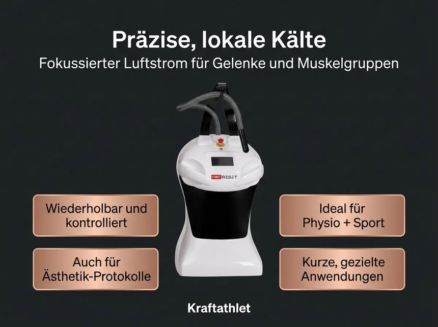 CryoPro Skin – Lokale Kryotherapie Handgerät für Präzision & Rehab Proreset Cryotherapy chamber