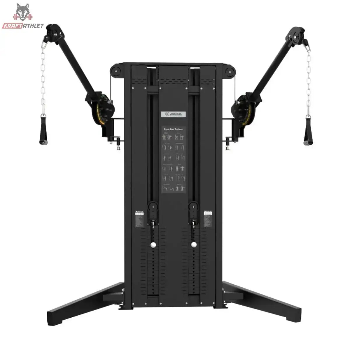 Dual Cable Cross - Multifunctional Double Pulley Titanium Strength Black Series