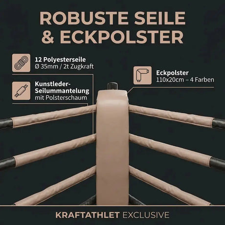 Ecofix Bodenmontierter Boxring – Professioneller Gym-Boxring Sportcom