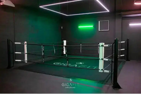 Ecofix bodenmontierter Boxring mit Aluminiumrahmen – Professioneller Ring für Fitnessstudios Sportcom