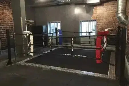 Ecofix bodenmontierter Boxring mit Aluminiumrahmen – Professioneller Ring für Fitnessstudios Sportcom