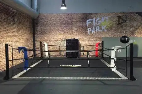 Ecofix bodenmontierter Boxring mit Aluminiumrahmen – Professioneller Ring für Fitnessstudios Sportcom