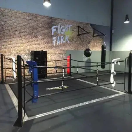 Ecofix bodenmontierter Boxring mit Aluminiumrahmen – Professioneller Ring für Fitnessstudios Sportcom