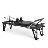 Elina Pilates HL4 Reformer aus eloxiertem Aluminium, Schrägansicht