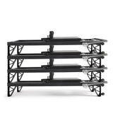 Elina Pilates HL4 Reformer mit Tower aus eloxiertem Aluminium, Vorderansicht