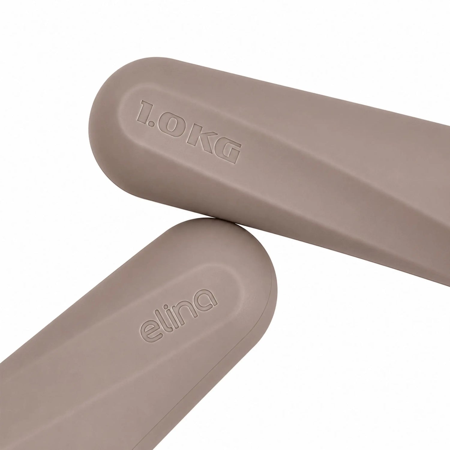 Elina Pilates Silikon-Hantel 1 kg in Mokka