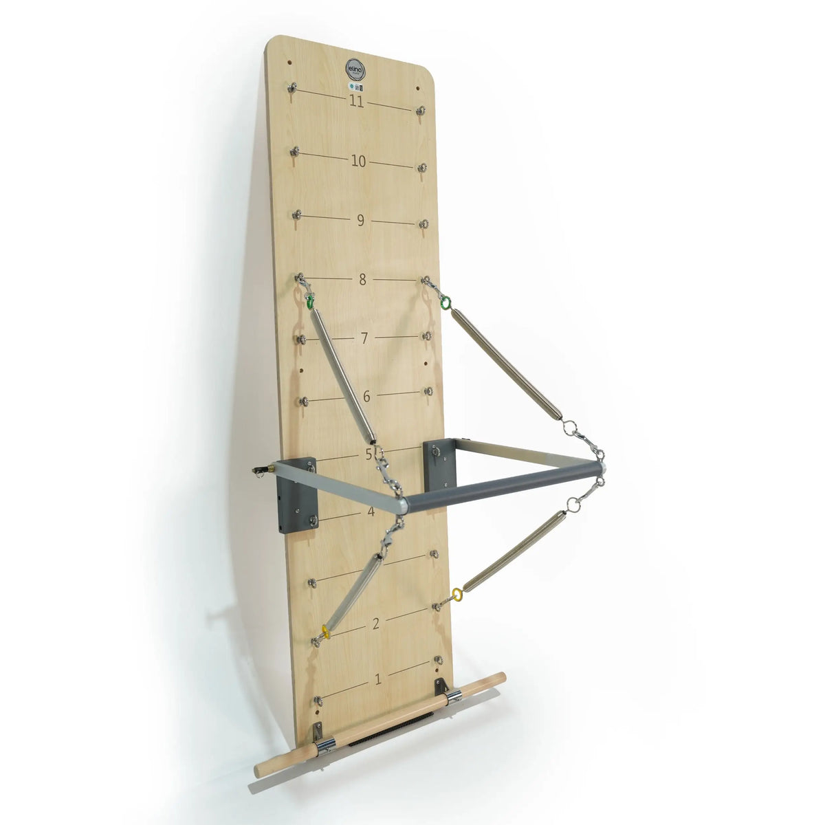 Elina Pilates Wall Board, wandmontiertes Trainingsgerät aus Holz und Aluminium