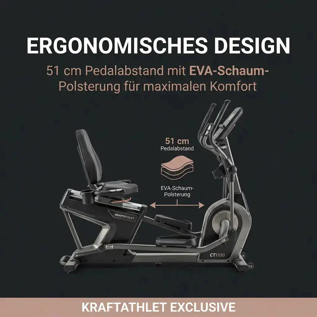 Elliptisches Profi-Fahrrad CT1100 By Shua Pro Series Titanium Strength Máquinas de cardio