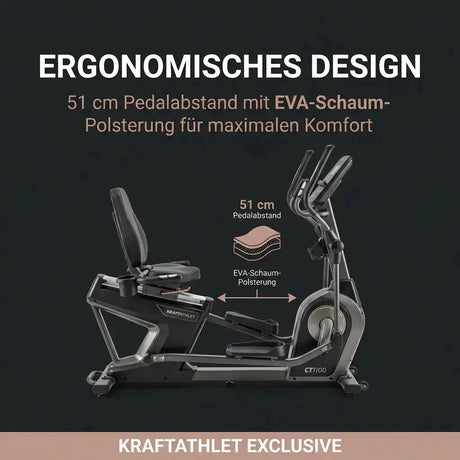 Elliptisches Profi-Fahrrad CT1100 By Shua Pro Series Titanium Strength Máquinas de cardio
