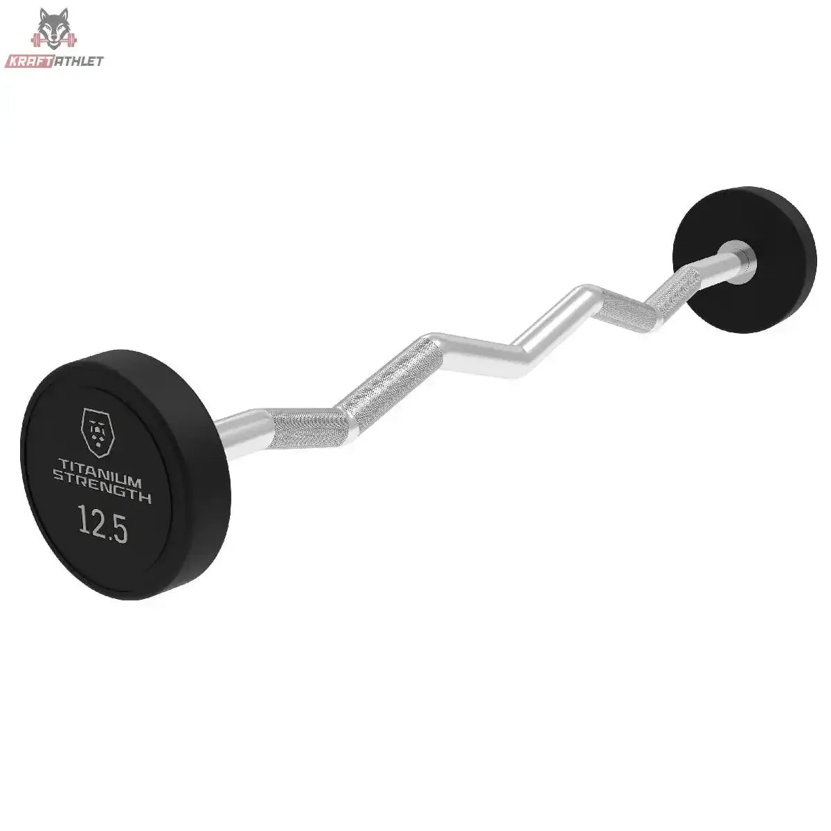 Fixed EZ Curl Barbell Titanium Strength