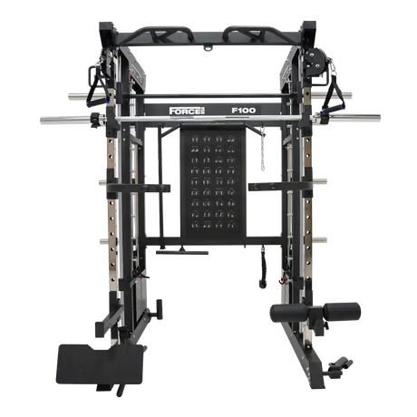 Force USA F100 V2 Functional Trainer showcasing dual weight stacks and versatile attachments