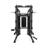 Force USA G6 All-In-One Trainer featuring power rack, Smith machine, and dual weight stacks.