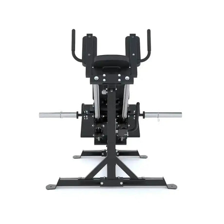 Force USA Compact Leg Press & Hack Squat V3 with adjustable footplate and ergonomic shoulder pads.
