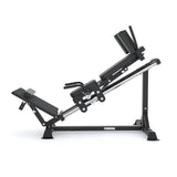 Force USA Compact Leg Press & Hack Squat V3 with adjustable footplate and ergonomic shoulder pads.
