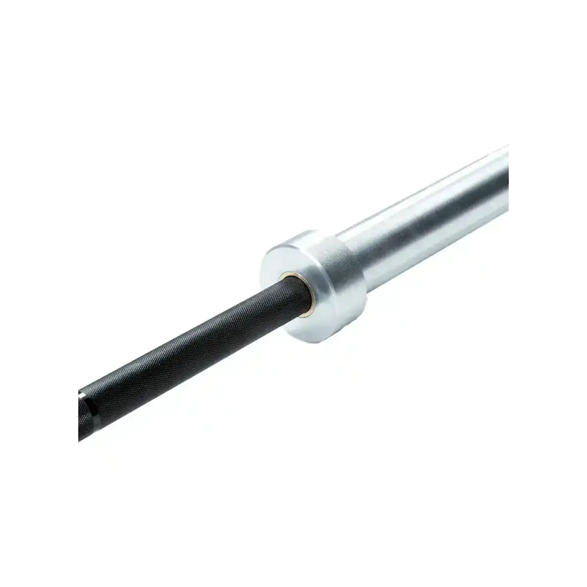 Force USA The Gunner Olympic Bar – 2.20m long, black barbell with silver sleeves and precise knurling.
